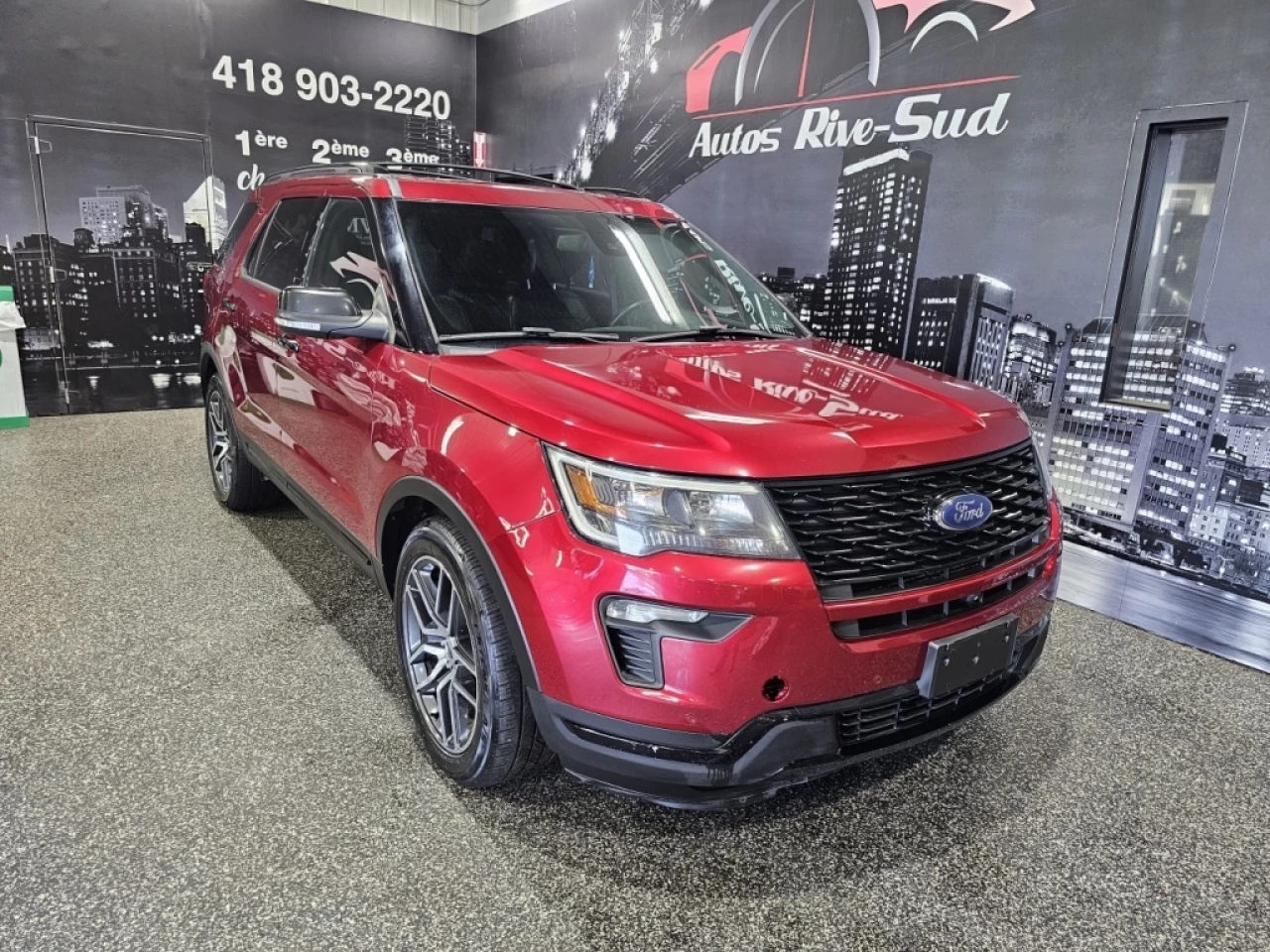 2018 Ford Explorer SPORT AWD 3.5L ECOBOOST TOIT CUIR AVEC 169 400KM Main Image