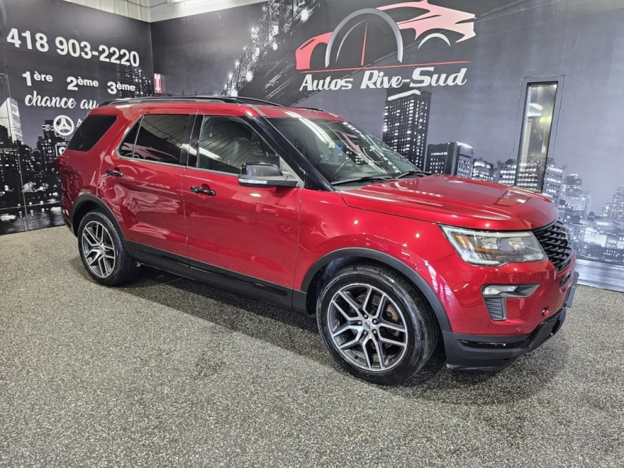 2018 Ford Explorer SPORT AWD 3.5L ECOBOOST TOIT CUIR AVEC 169 400KM Main Image