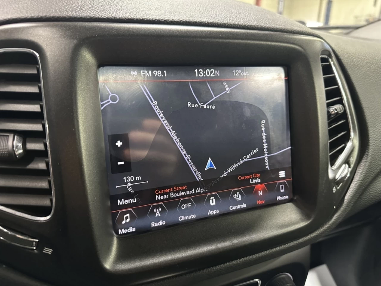 2018 Jeep Compass Trailhawk 4X4 CUIR TOIT GPS SEULEMENT 120 200KM Image principale