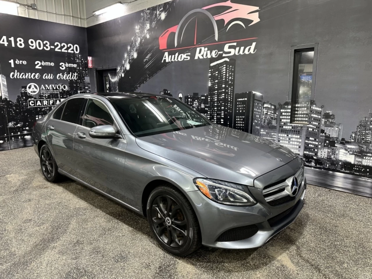 2018 Mercedes-Benz C-Class C 300 4MATIC FULL CUIR GPS TOIT SEULEMENT 65 500KM Image principale